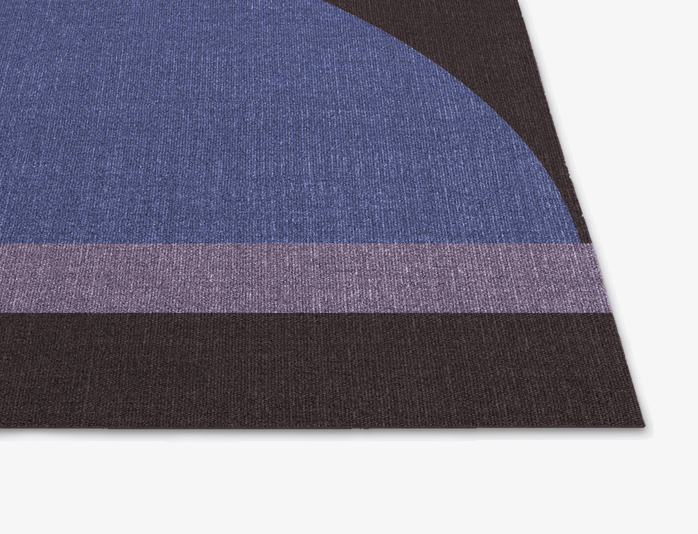 Demilune Modern Geometrics Square Flatweave New Zealand Wool Custom Rug by Rug Artisan