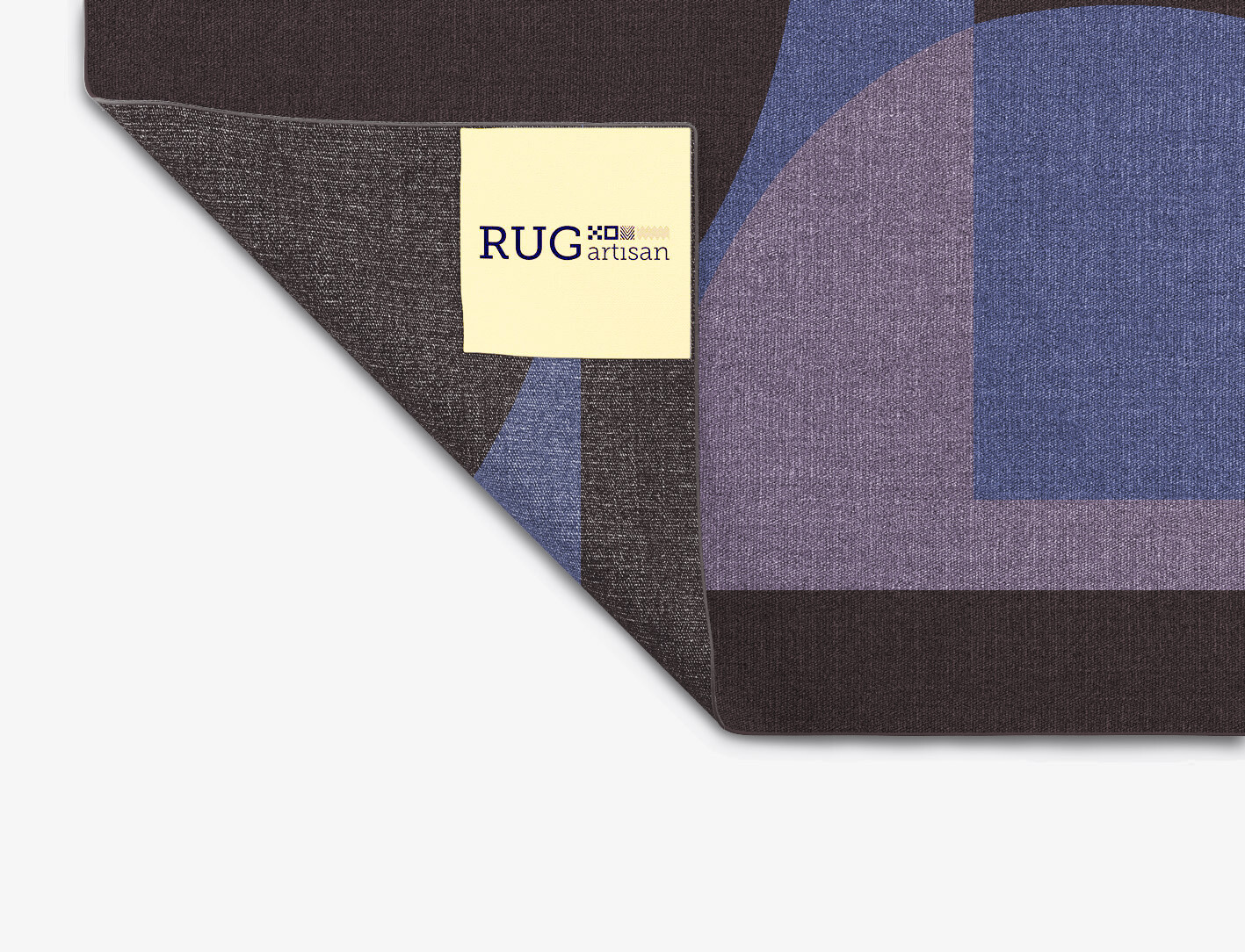 Demilune Modern Geometrics Square Flatweave New Zealand Wool Custom Rug by Rug Artisan