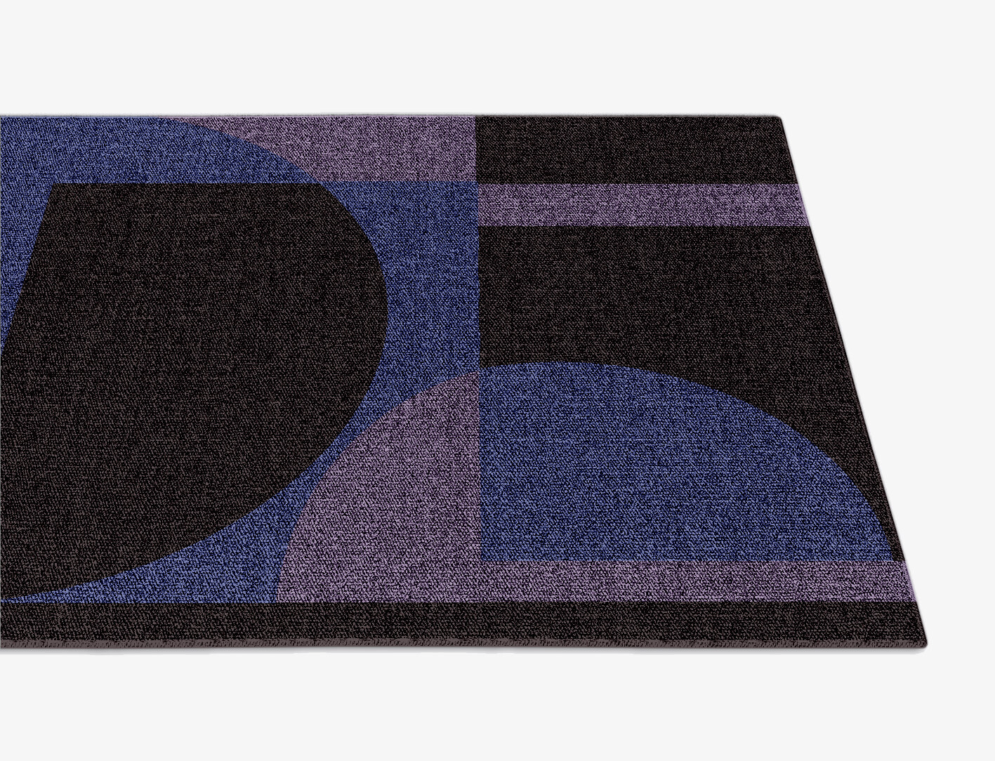 Demilune Geometric Runner Outdoor Recycled Yarn Custom Rug by Rug Artisan