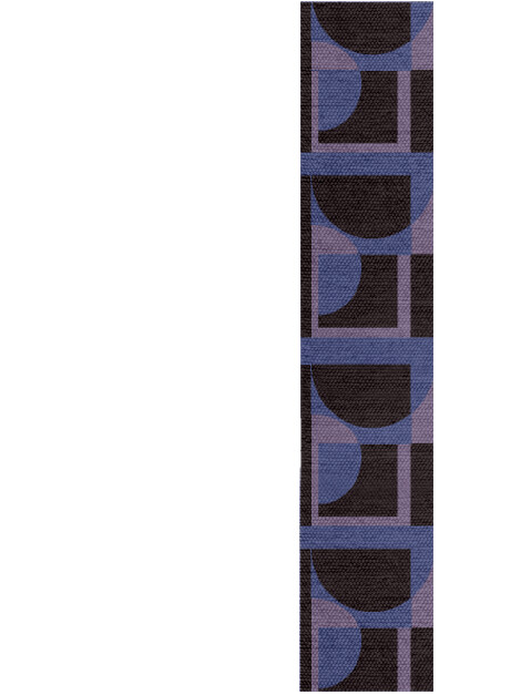 Demilune Geometric Runner Outdoor Recycled Yarn Custom Rug by Rug Artisan