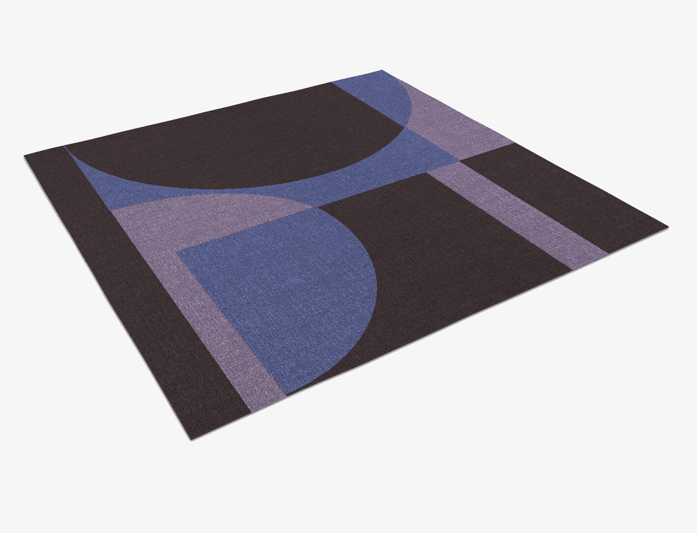 Demilune Modern Geometrics Square Outdoor Recycled Yarn Custom Rug by Rug Artisan