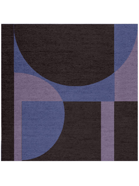 Demilune Geometric Square Outdoor Recycled Yarn Custom Rug by Rug Artisan