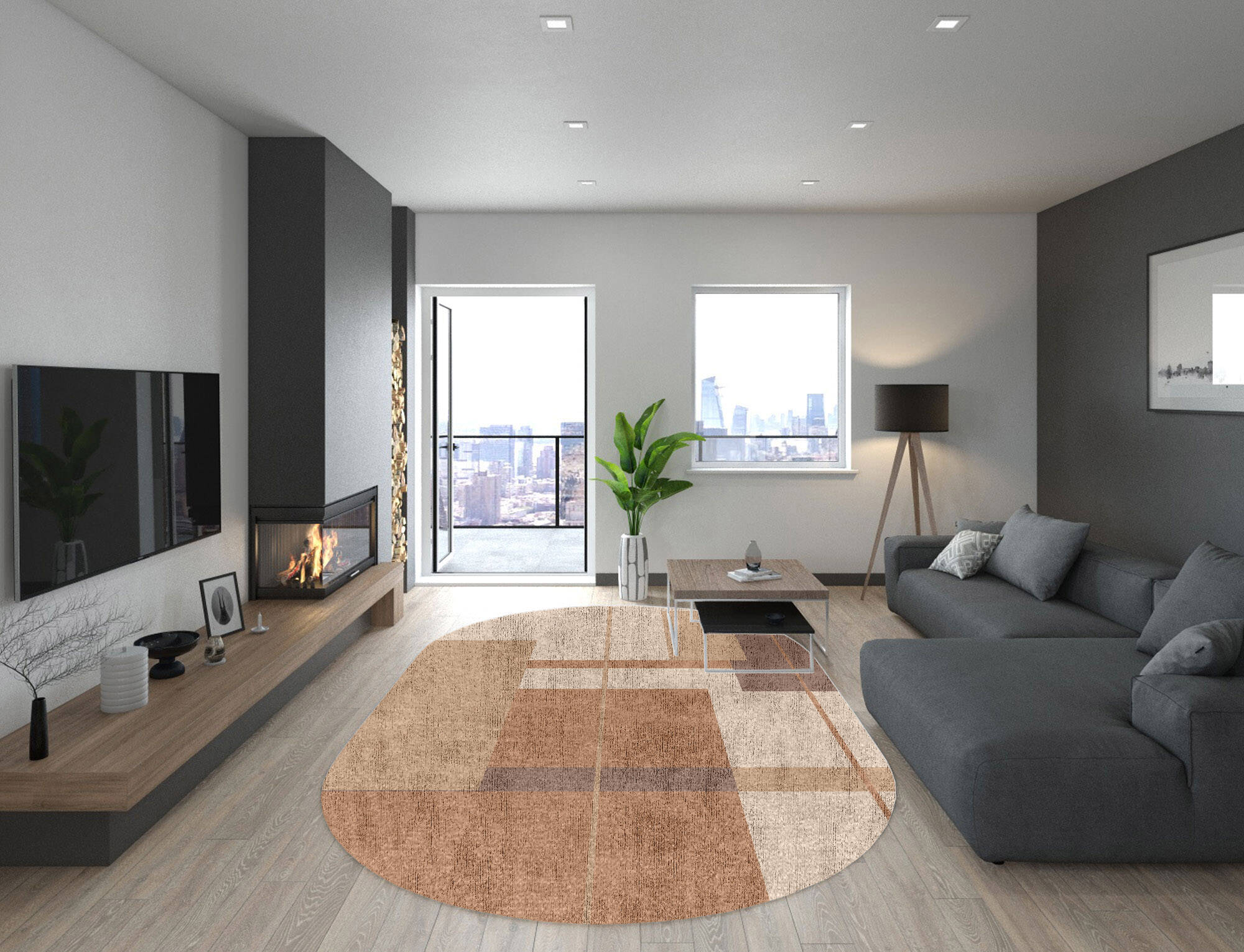 Demure  Capsule Hand Knotted Bamboo Silk Custom Rug by Rug Artisan