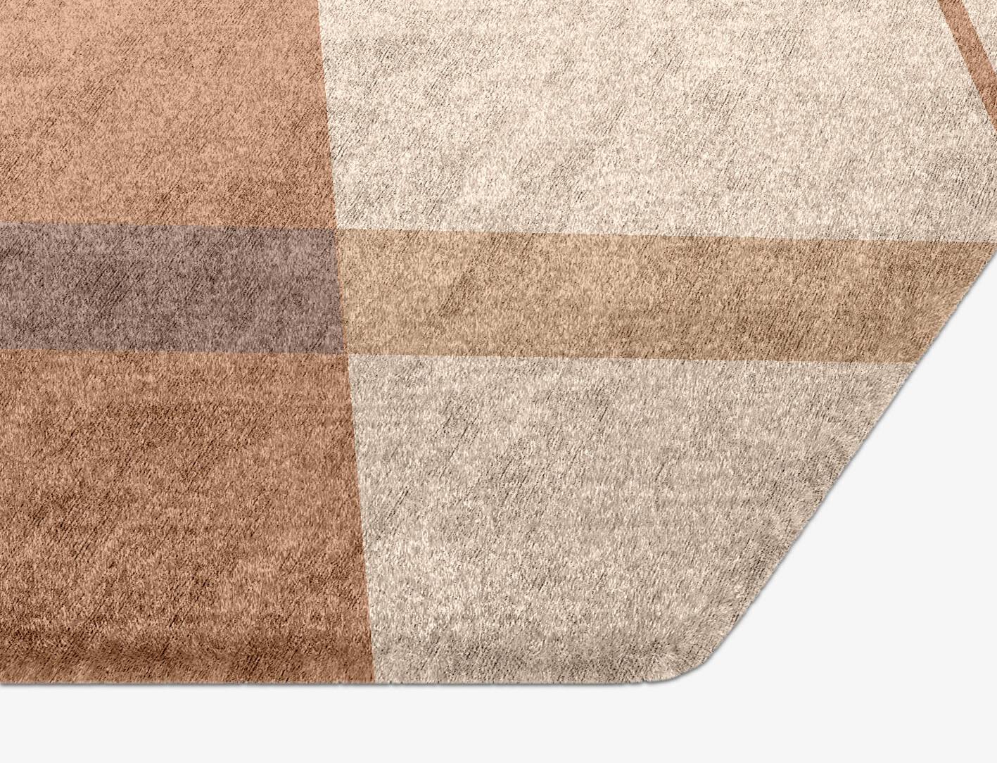 Demure  Hexagon Hand Knotted Bamboo Silk Custom Rug by Rug Artisan