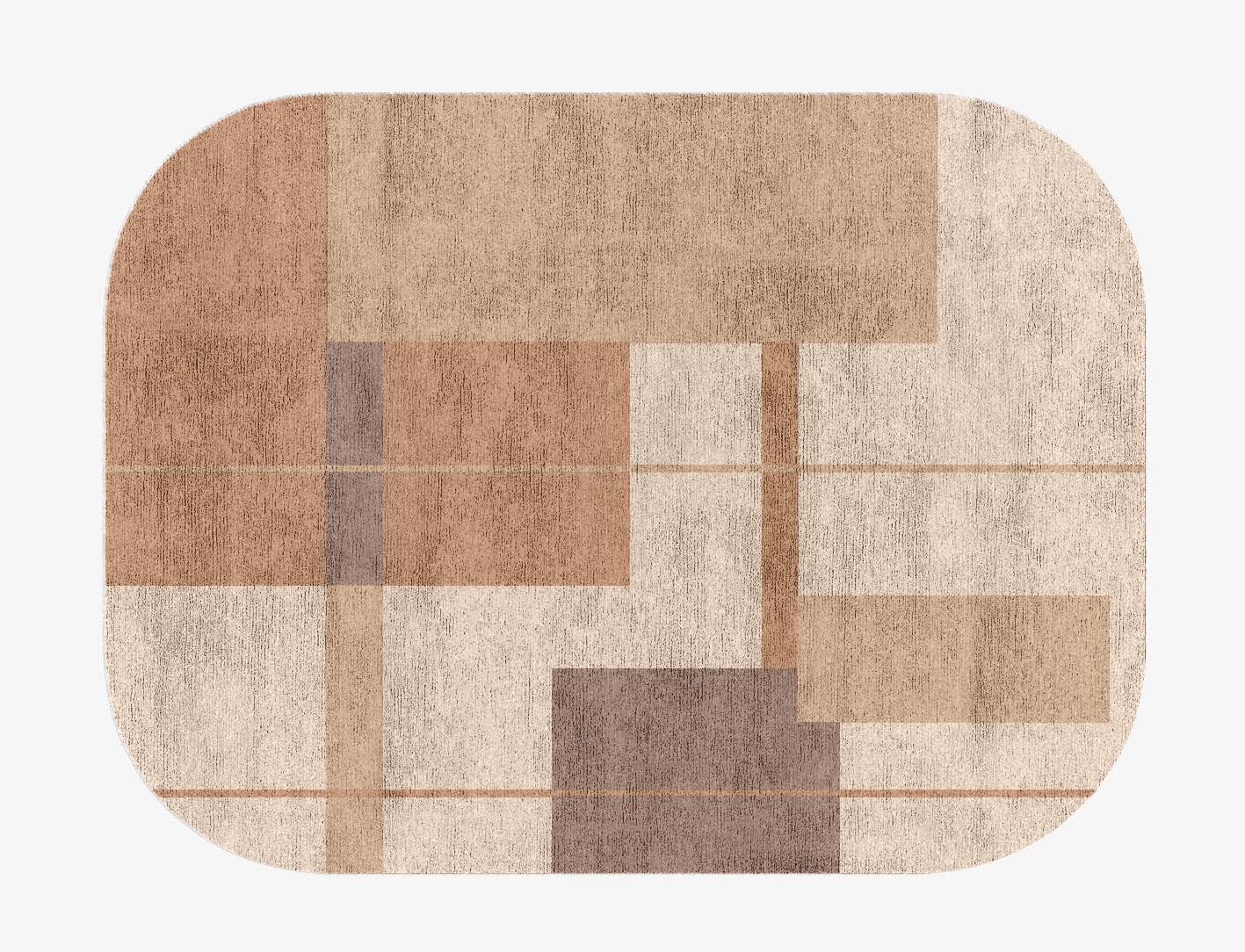Demure  Oblong Hand Knotted Bamboo Silk Custom Rug by Rug Artisan