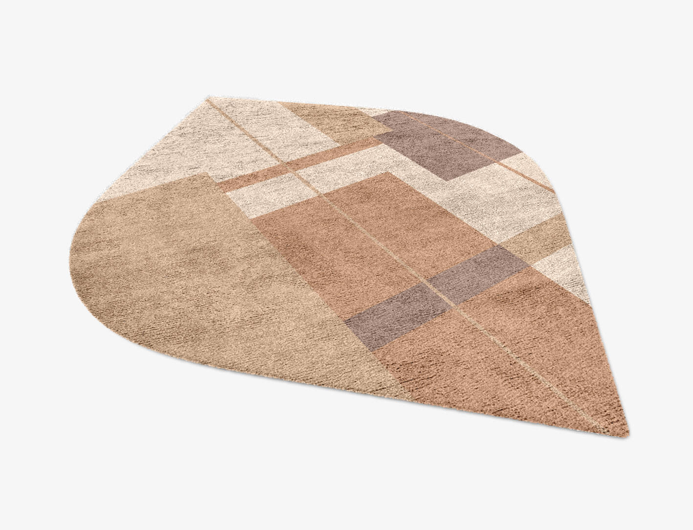 Demure  Ogee Hand Knotted Bamboo Silk Custom Rug by Rug Artisan