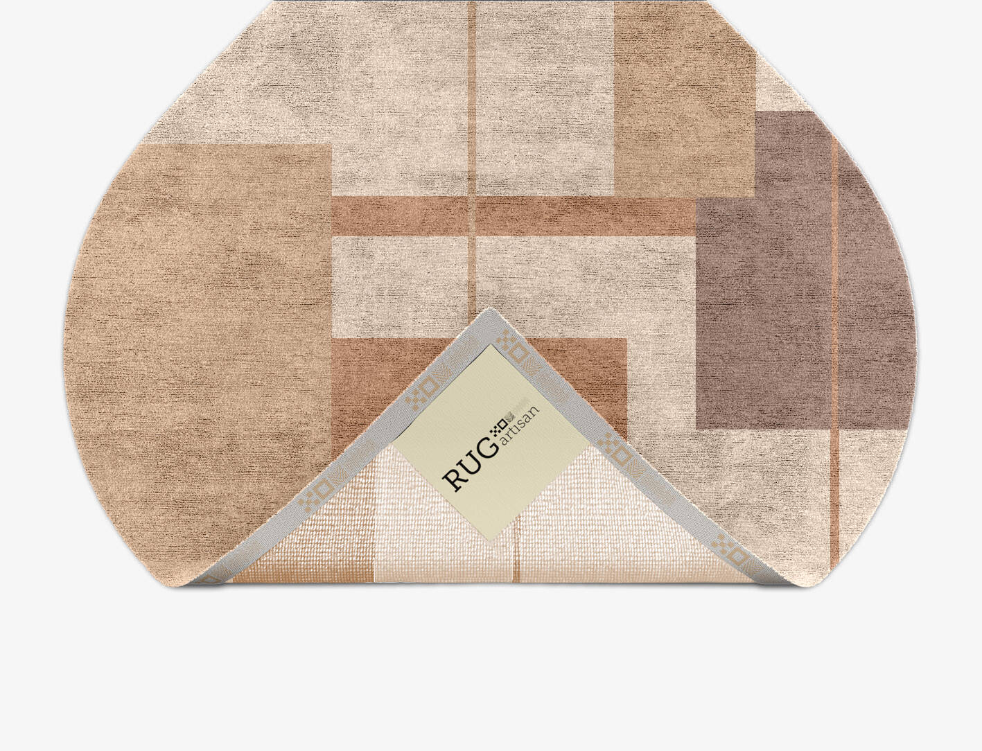 Demure  Ogee Hand Knotted Bamboo Silk Custom Rug by Rug Artisan