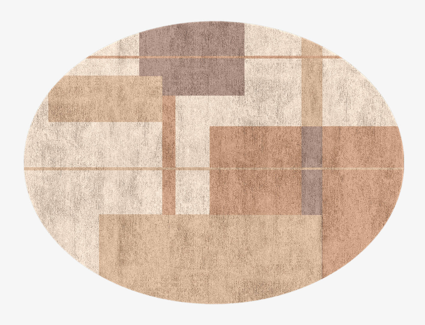Demure  Oval Hand Knotted Bamboo Silk Custom Rug by Rug Artisan