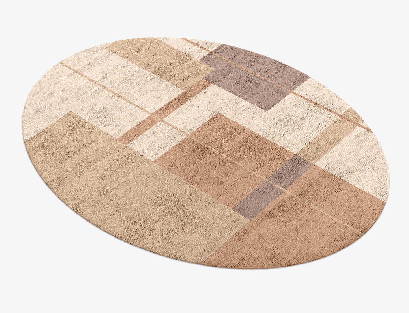 Demure  Oval Hand Knotted Bamboo Silk Custom Rug by Rug Artisan