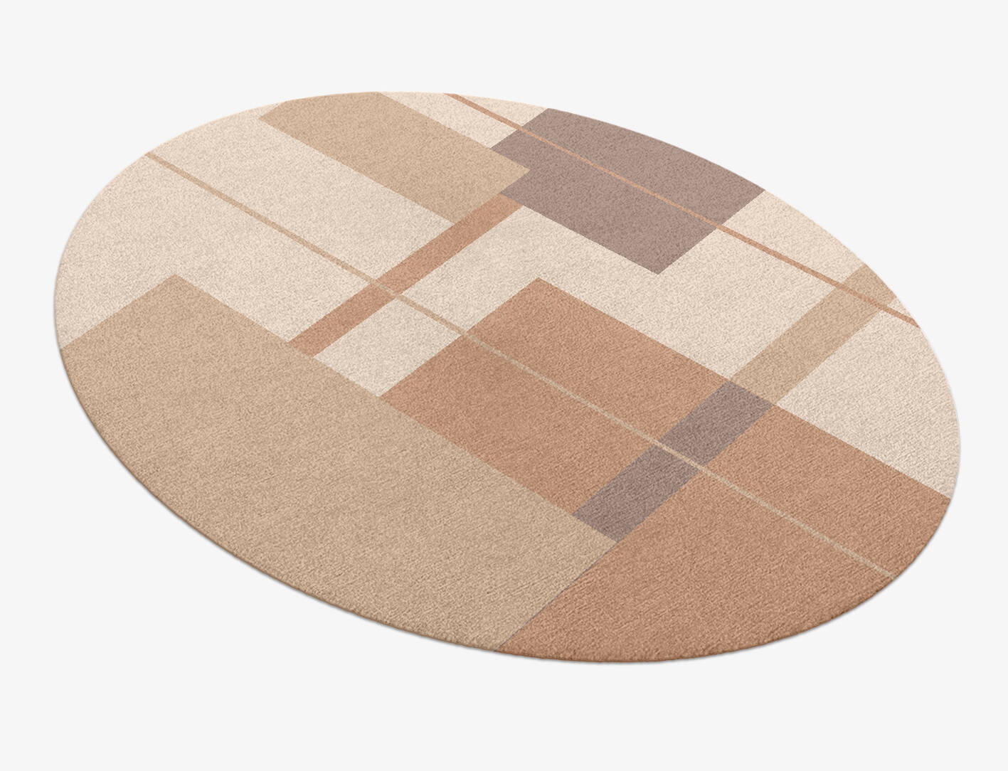Demure  Oval Hand Knotted Tibetan Wool Custom Rug by Rug Artisan