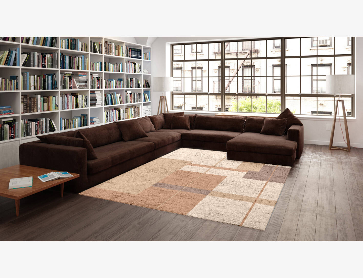 Demure  Rectangle Hand Knotted Bamboo Silk Custom Rug by Rug Artisan