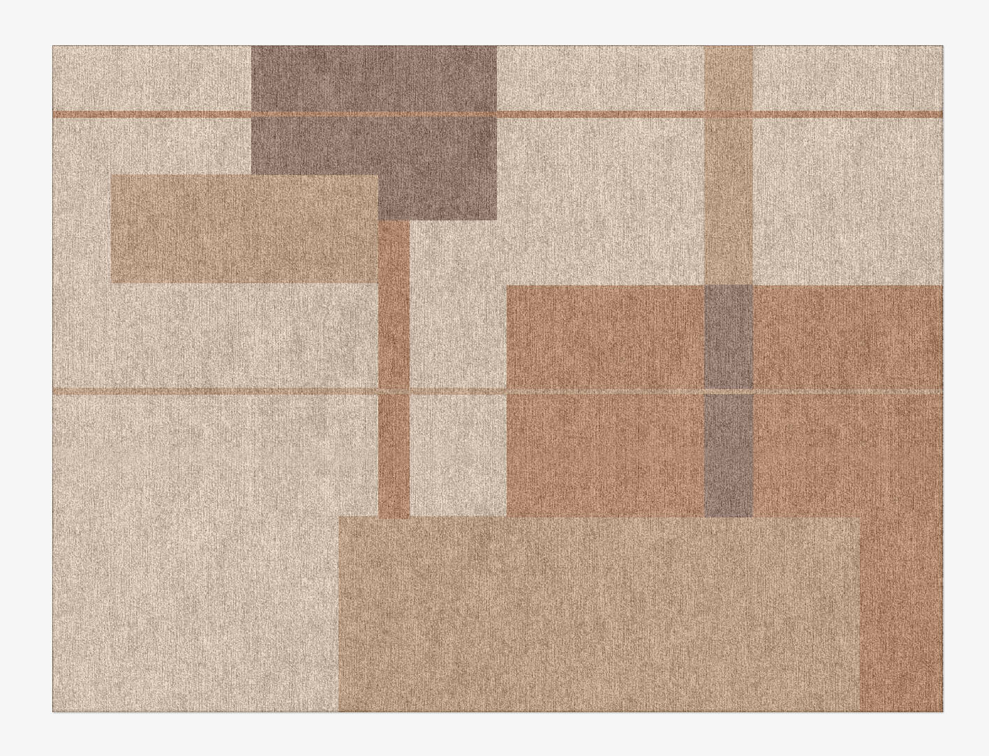 Demure  Rectangle Hand Knotted Tibetan Wool Custom Rug by Rug Artisan