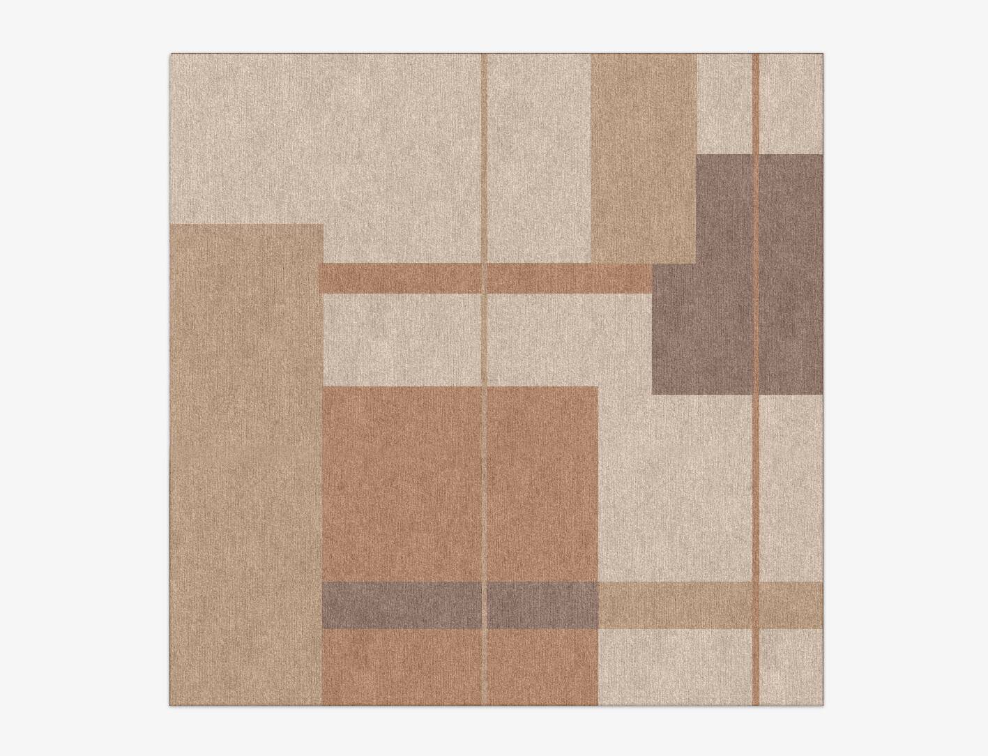 Demure  Square Hand Knotted Tibetan Wool Custom Rug by Rug Artisan