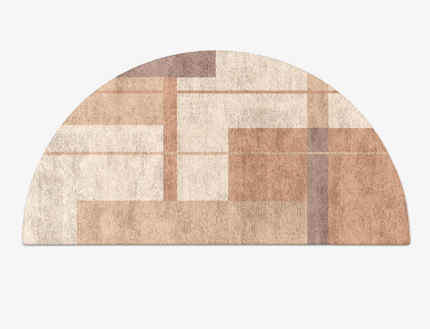 Demure  Halfmoon Hand Tufted Bamboo Silk Custom Rug by Rug Artisan