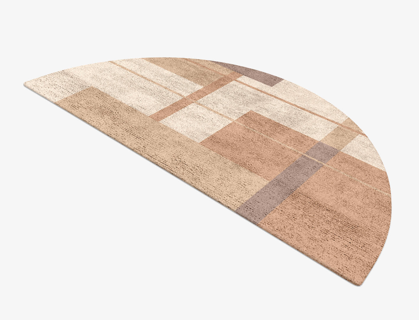 Demure  Halfmoon Hand Tufted Bamboo Silk Custom Rug by Rug Artisan