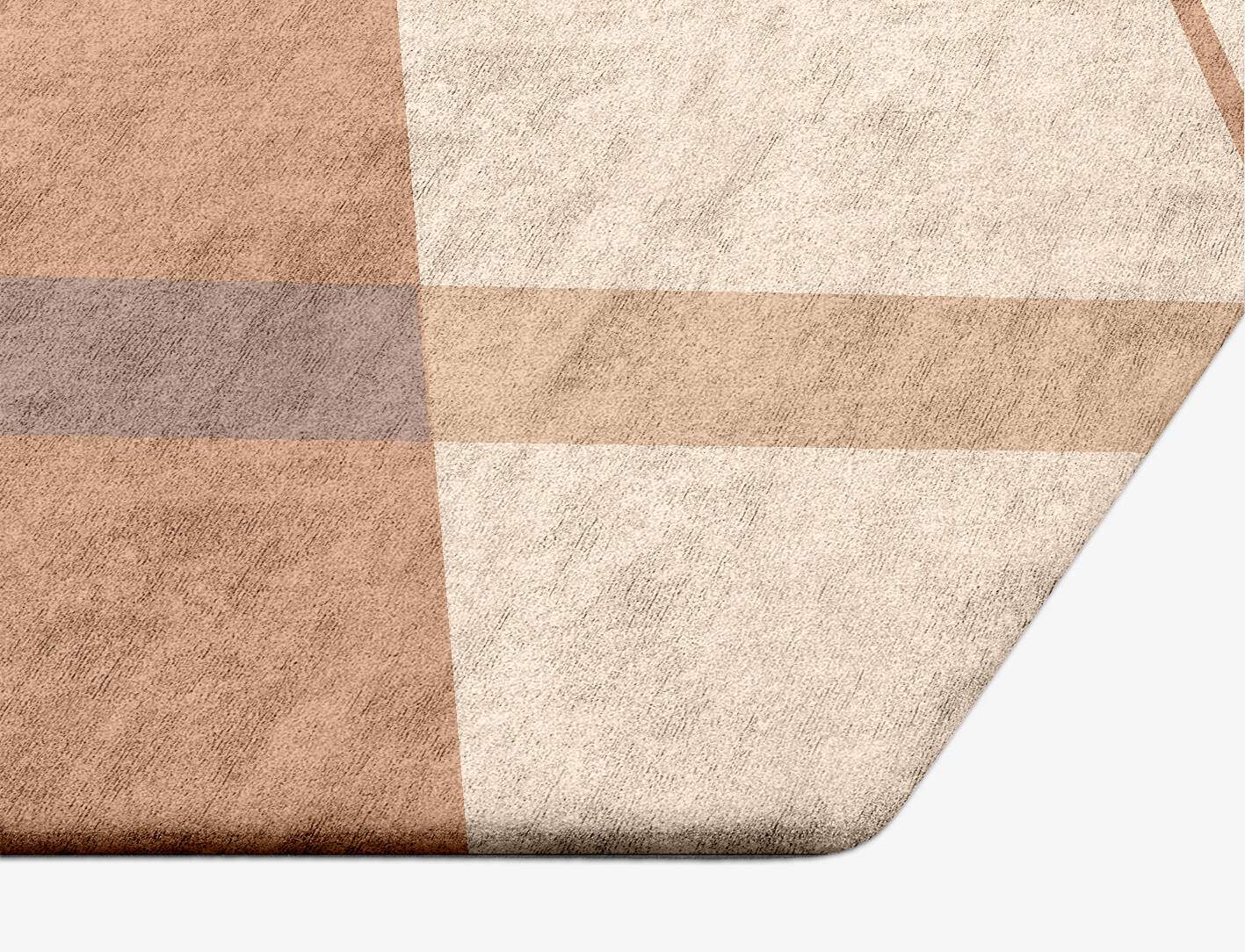 Demure  Hexagon Hand Tufted Bamboo Silk Custom Rug by Rug Artisan