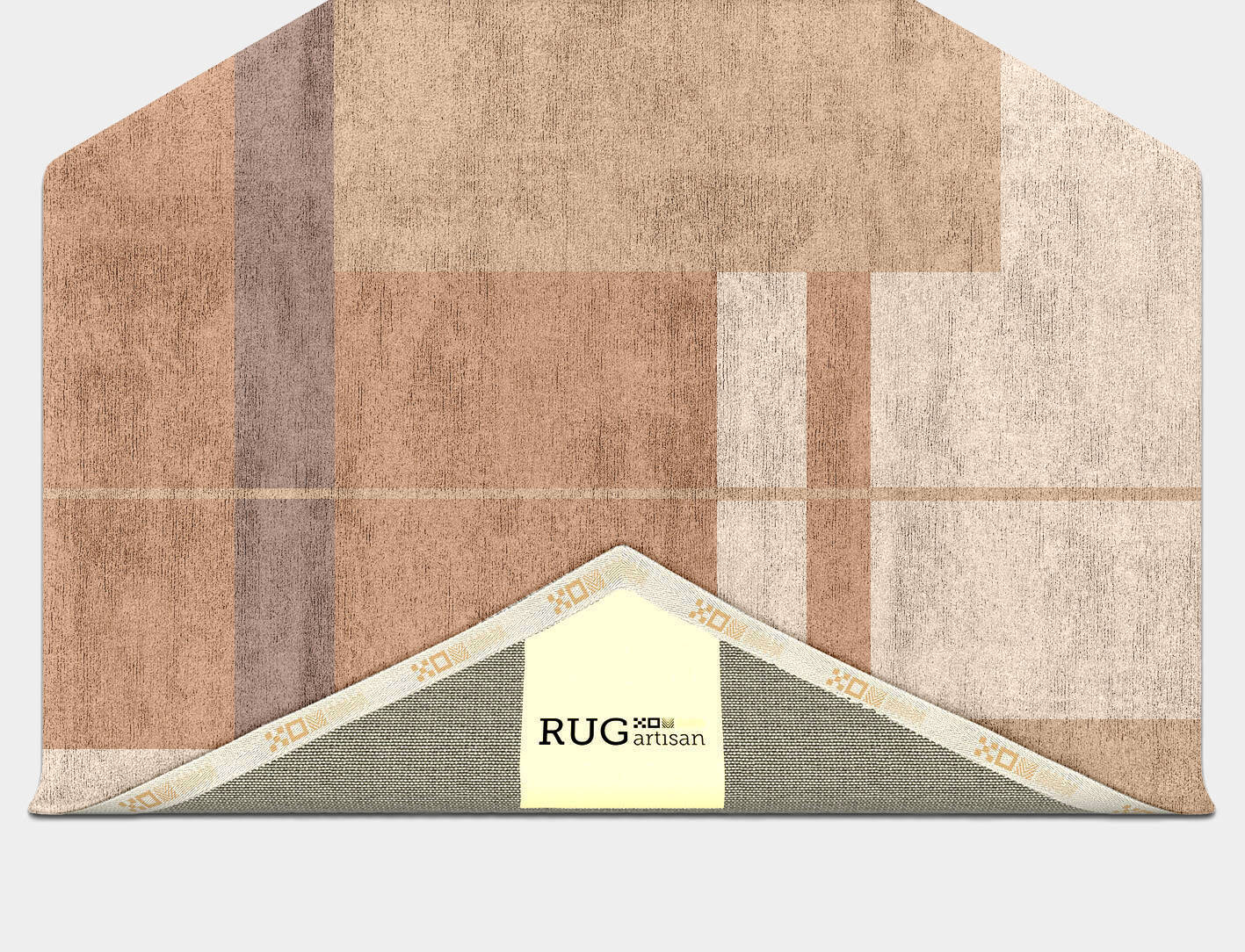 Demure  Hexagon Hand Tufted Bamboo Silk Custom Rug by Rug Artisan