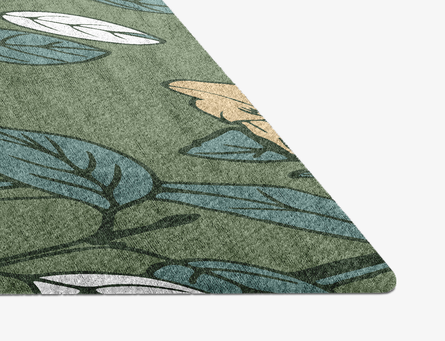 Dephnes Field of Flowers Diamond Hand Knotted Bamboo Silk Custom Rug by Rug Artisan