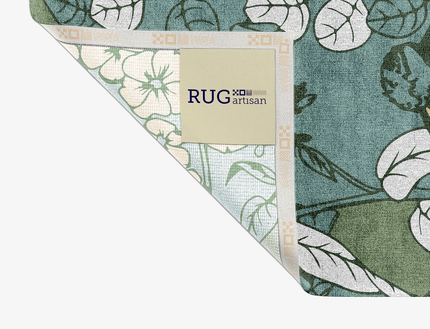 Dephnes Field of Flowers Rectangle Hand Knotted Bamboo Silk Custom Rug by Rug Artisan