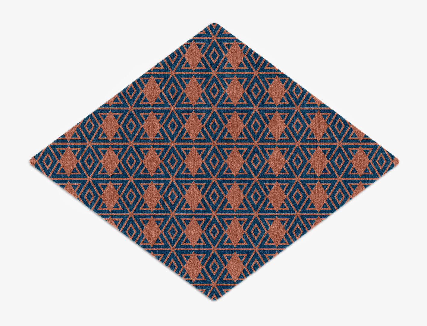 Diamond Overlays Modern Geometrics Diamond Hand Knotted Tibetan Wool Custom Rug by Rug Artisan