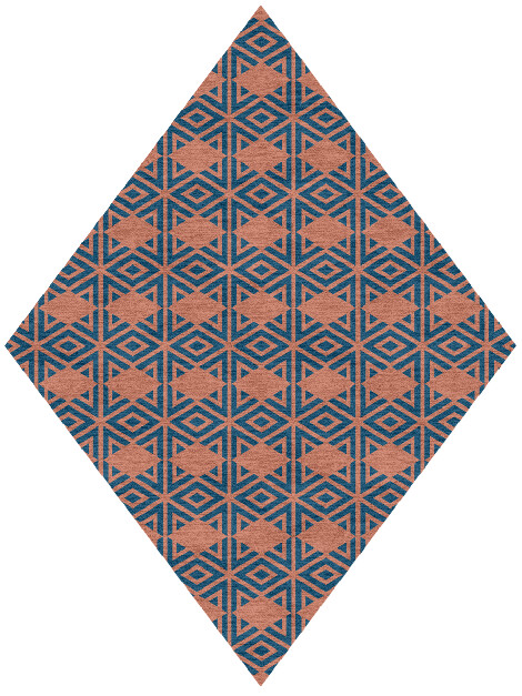 Diamond Overlays Modern Geometrics Diamond Hand Knotted Tibetan Wool Custom Rug by Rug Artisan