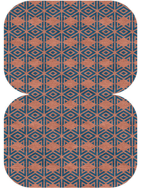 Diamond Overlays Modern Geometrics Eight Hand Knotted Tibetan Wool Custom Rug by Rug Artisan