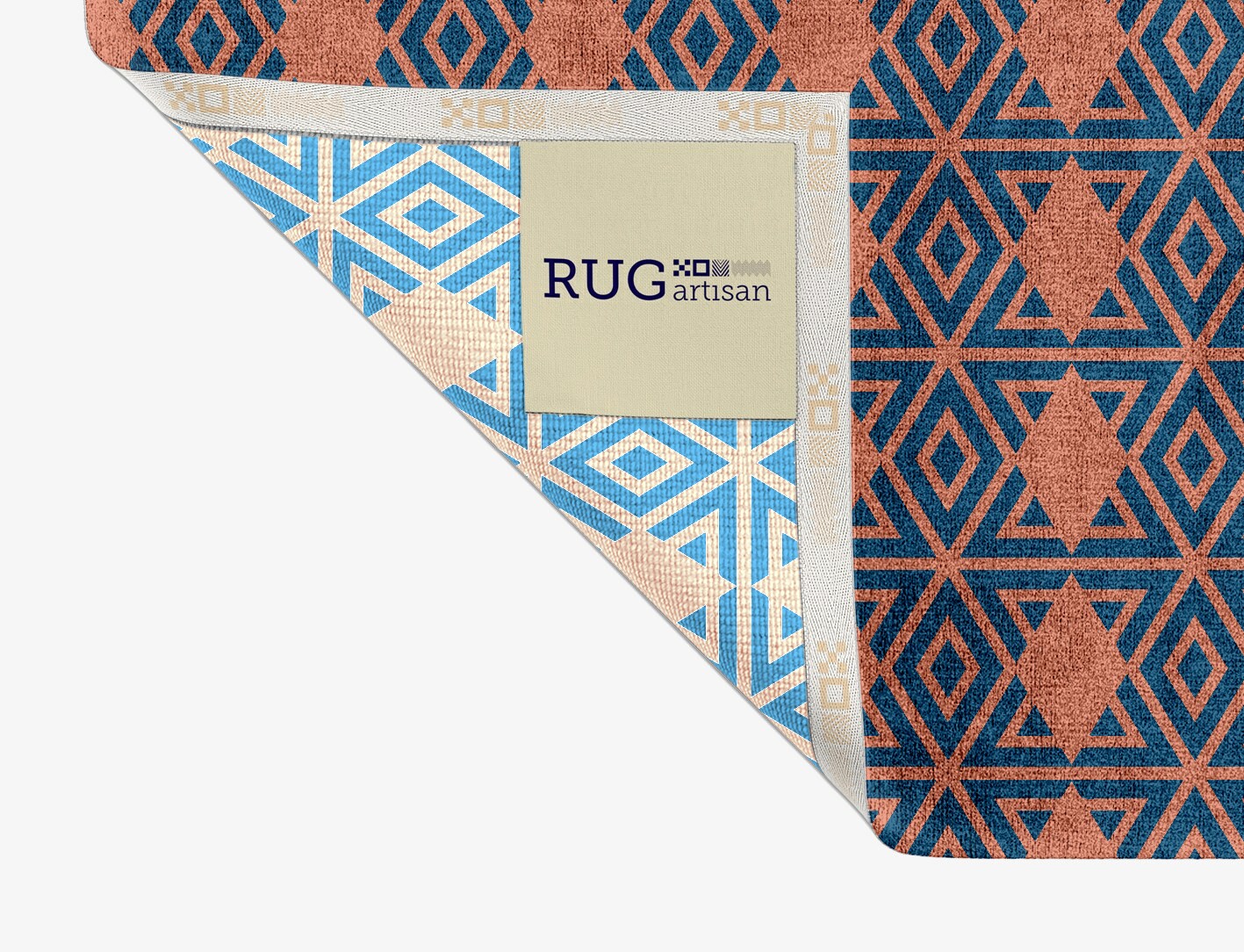 Diamond Overlays Geometric Rectangle Hand Knotted Bamboo Silk Custom Rug by Rug Artisan