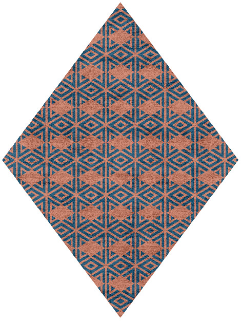 Diamond Overlays Modern Geometrics Diamond Hand Tufted Bamboo Silk Custom Rug by Rug Artisan