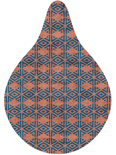 Diamond Overlays Modern Geometrics Drop Hand Tufted Bamboo Silk Custom Rug by Rug Artisan