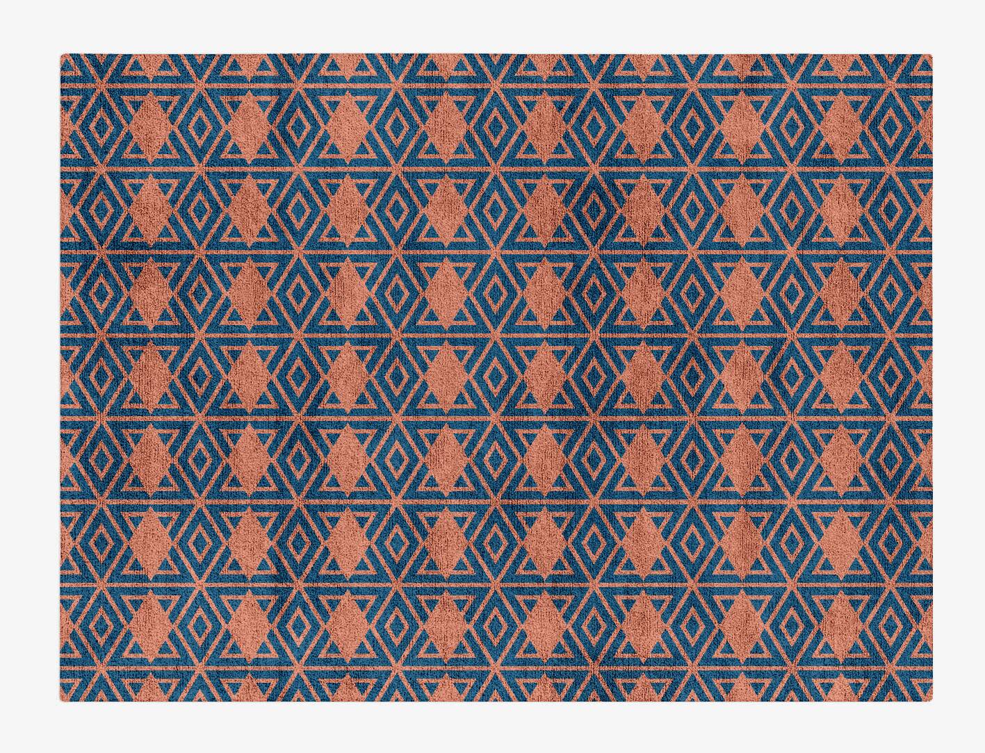 Diamond Overlays Modern Geometrics Rectangle Hand Tufted Bamboo Silk Custom Rug by Rug Artisan