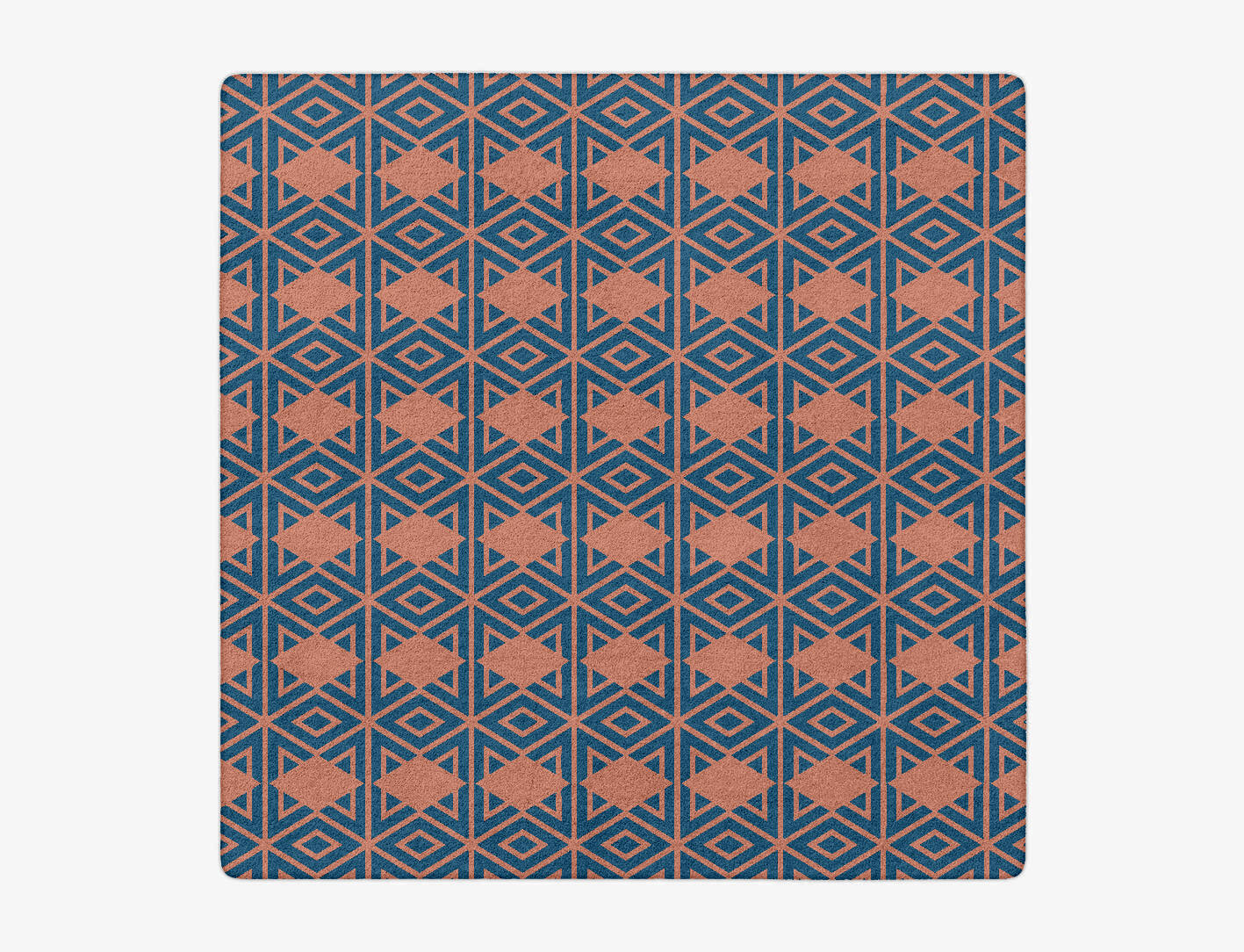 Diamond Overlays Modern Geometrics Square Hand Tufted Pure Wool Custom Rug by Rug Artisan