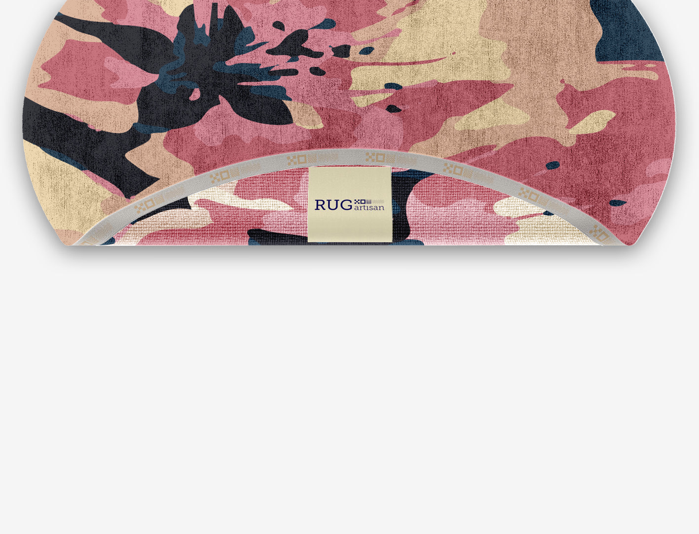 Diandra Floral Oval Hand Knotted Bamboo Silk Custom Rug by Rug Artisan