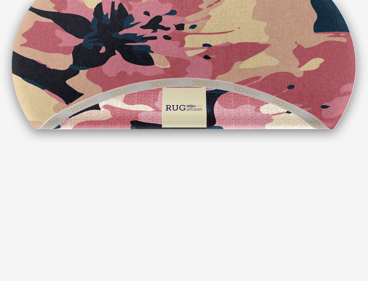 Diandra Floral Oval Hand Knotted Tibetan Wool Custom Rug by Rug Artisan