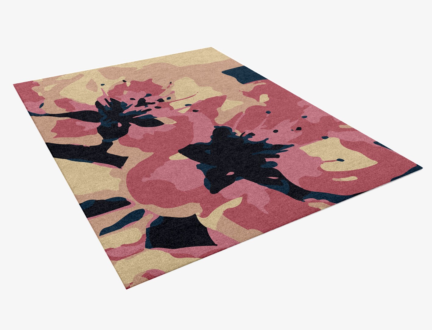 Diandra Floral Rectangle Hand Knotted Tibetan Wool Custom Rug by Rug Artisan