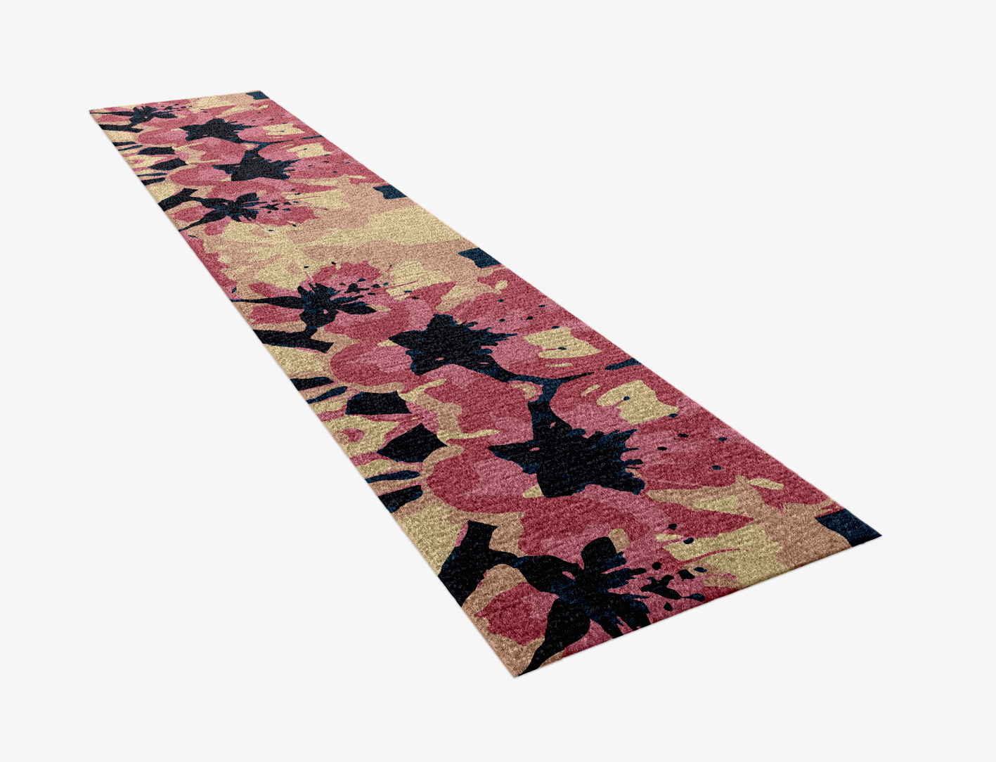 Diandra Floral Runner Hand Knotted Tibetan Wool Custom Rug by Rug Artisan
