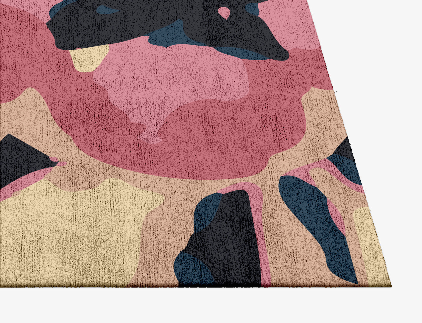 Diandra Floral Square Hand Knotted Bamboo Silk Custom Rug by Rug Artisan