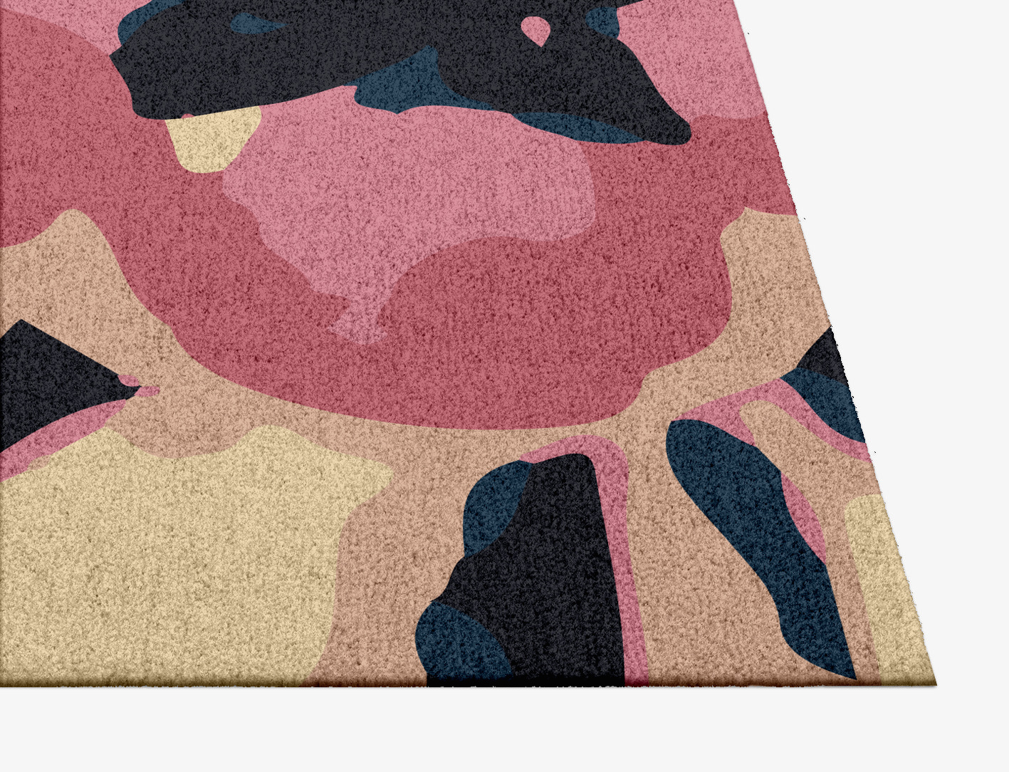 Diandra Floral Square Hand Knotted Tibetan Wool Custom Rug by Rug Artisan