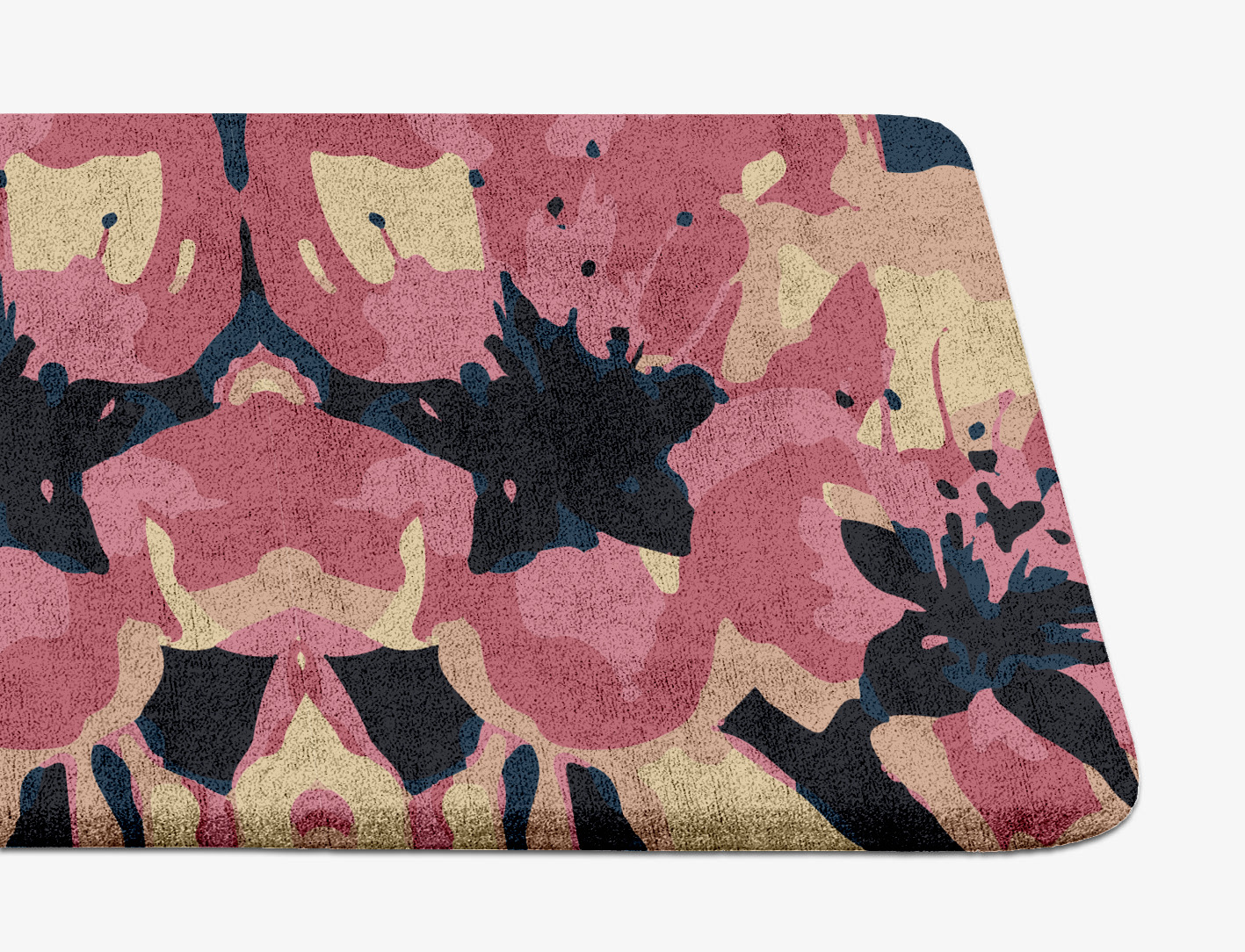 Diandra Floral Runner Hand Tufted Bamboo Silk Custom Rug by Rug Artisan