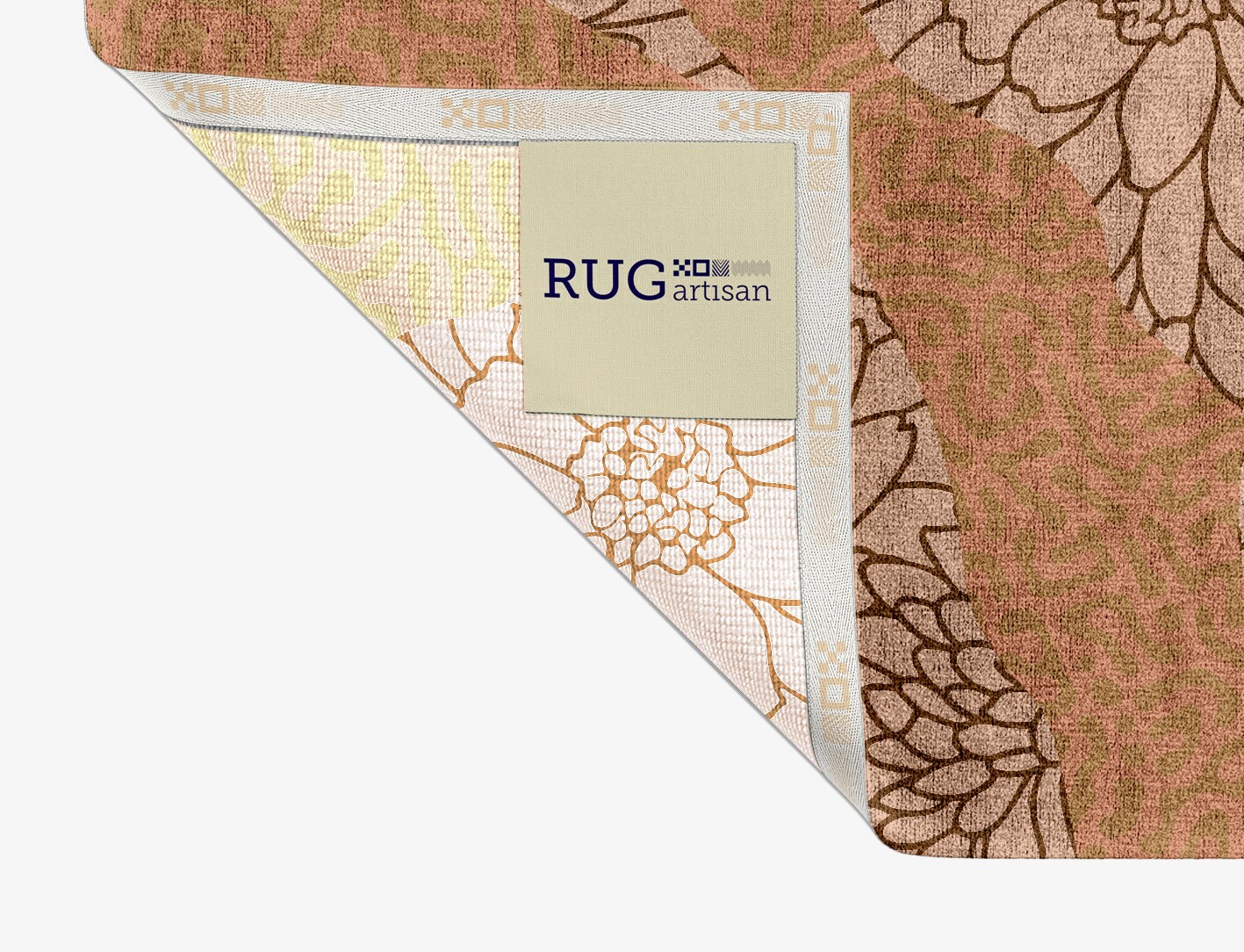 Dianthus Field of Flowers Rectangle Hand Knotted Bamboo Silk Custom Rug by Rug Artisan