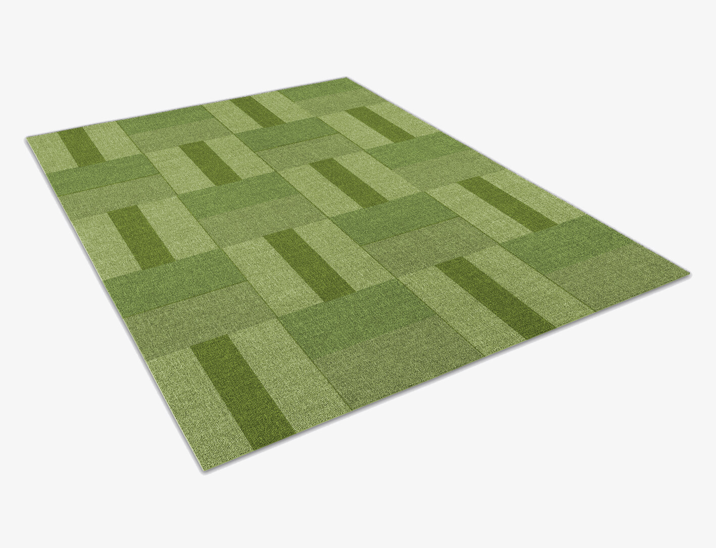 Dill Geometric Rectangle Flatweave New Zealand Wool Custom Rug by Rug Artisan