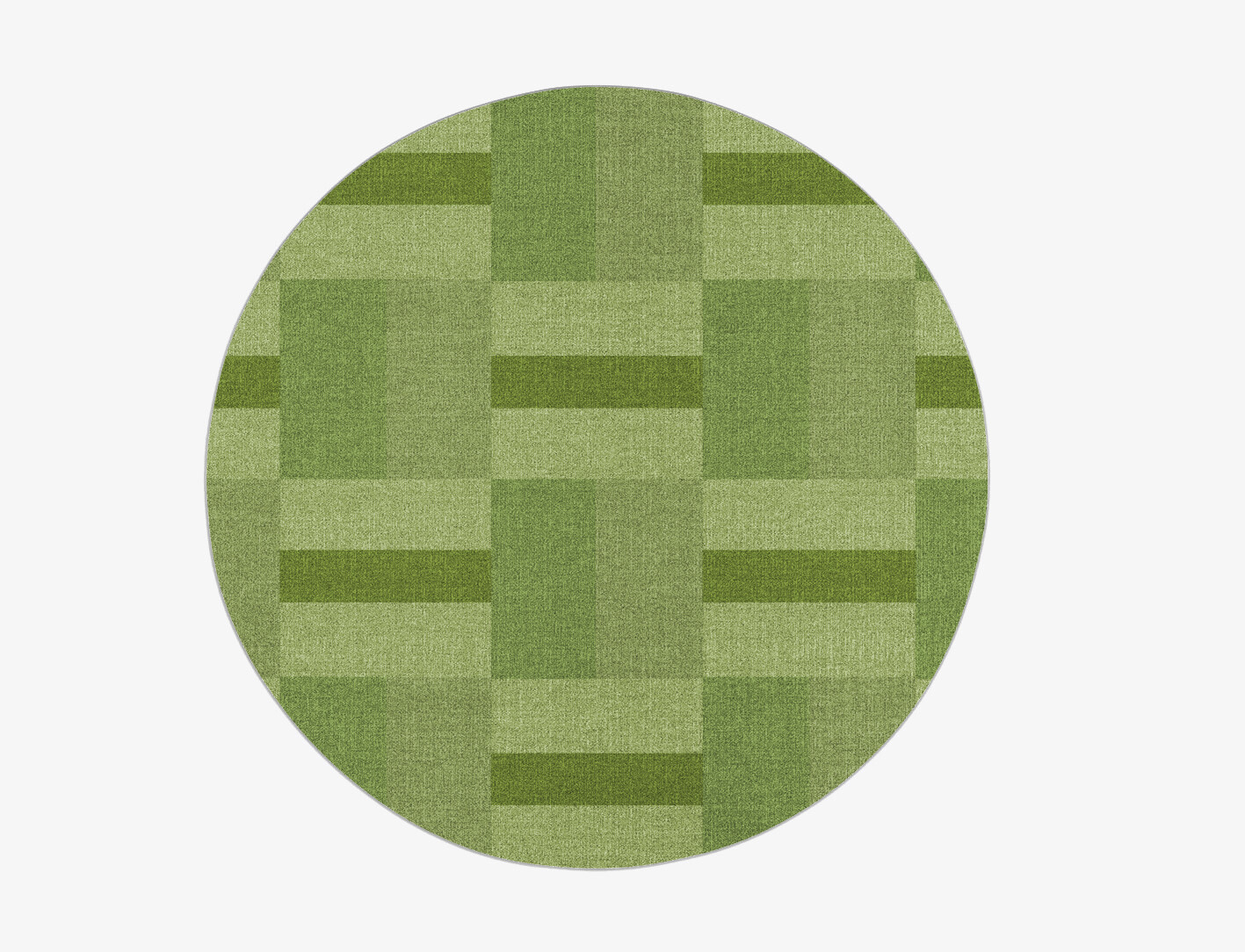 Dill Geometric Round Flatweave New Zealand Wool Custom Rug by Rug Artisan