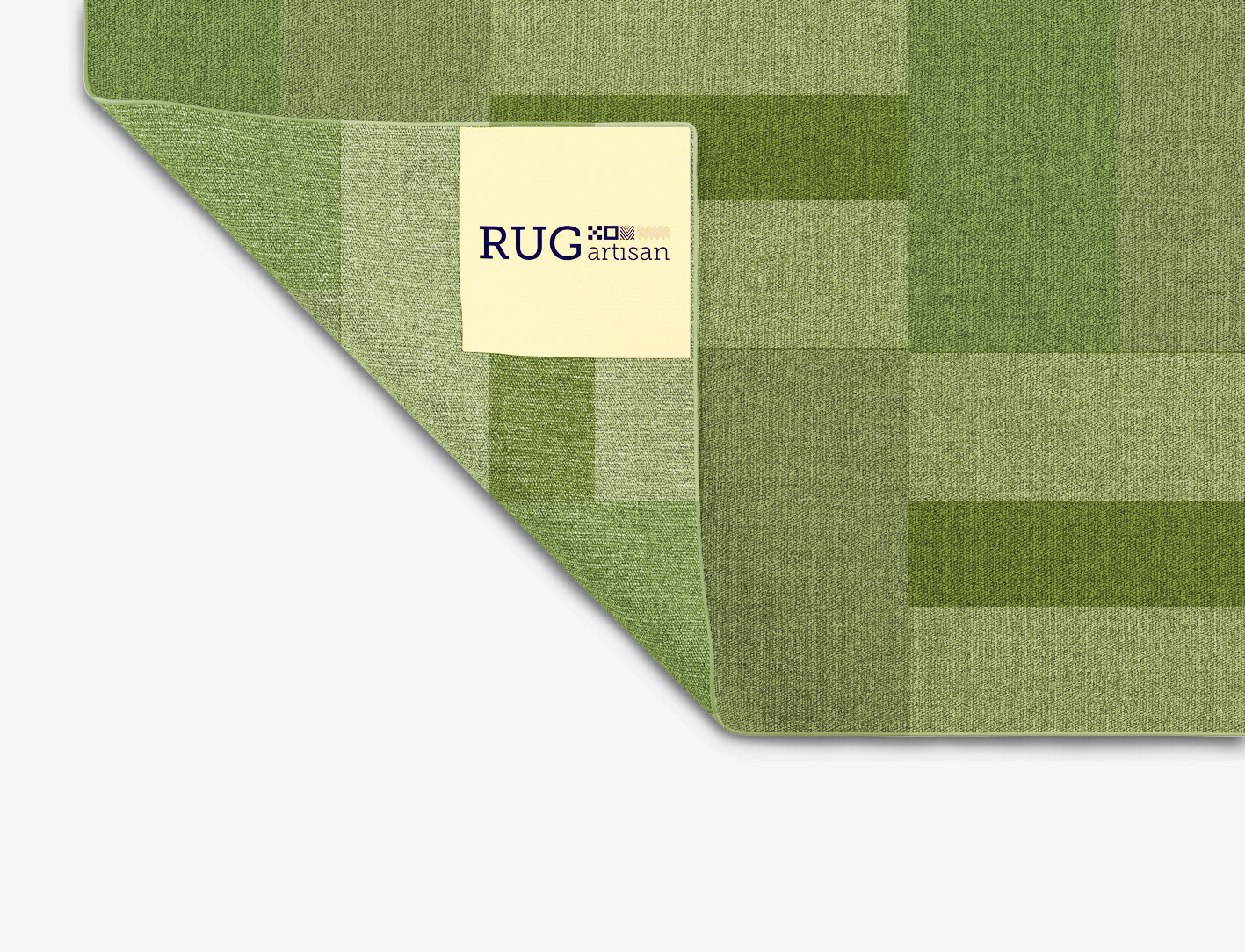 Dill Geometric Rectangle Outdoor Recycled Yarn Custom Rug by Rug Artisan