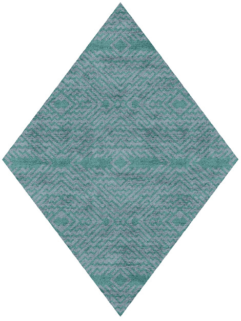 Dipper Geometric Diamond Hand Tufted Bamboo Silk Custom Rug by Rug Artisan