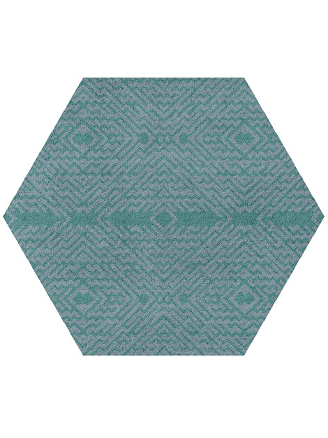 Dipper Geometric Hexagon Hand Tufted Pure Wool Custom Rug by Rug Artisan