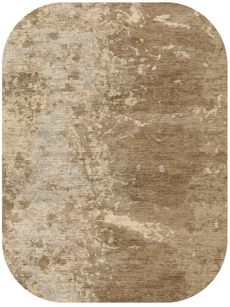 Divergence Brush Strokes Oblong Hand Knotted Bamboo Silk Custom Rug by Rug Artisan
