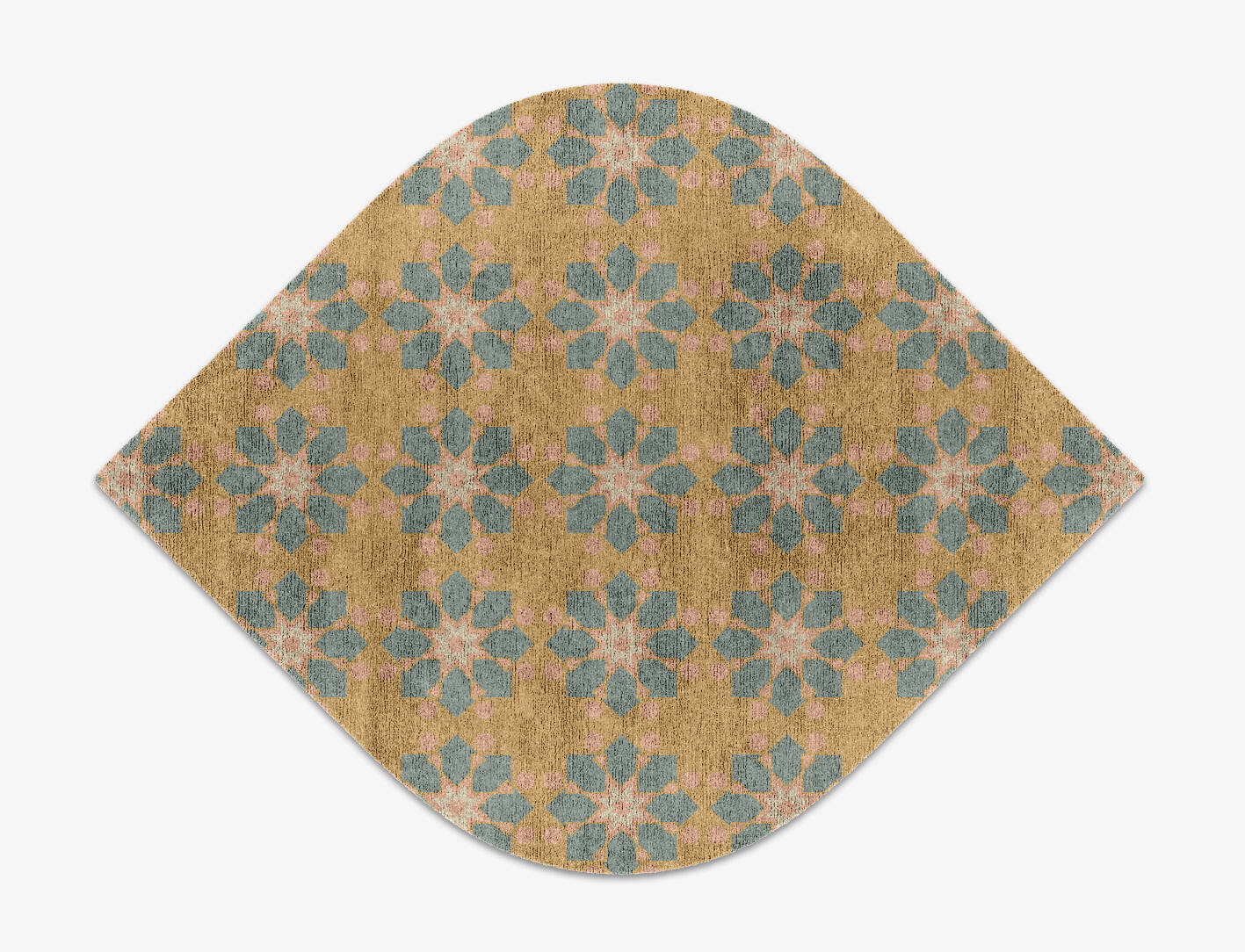 Divina Blue Royal Ogee Hand Knotted Bamboo Silk Custom Rug by Rug Artisan