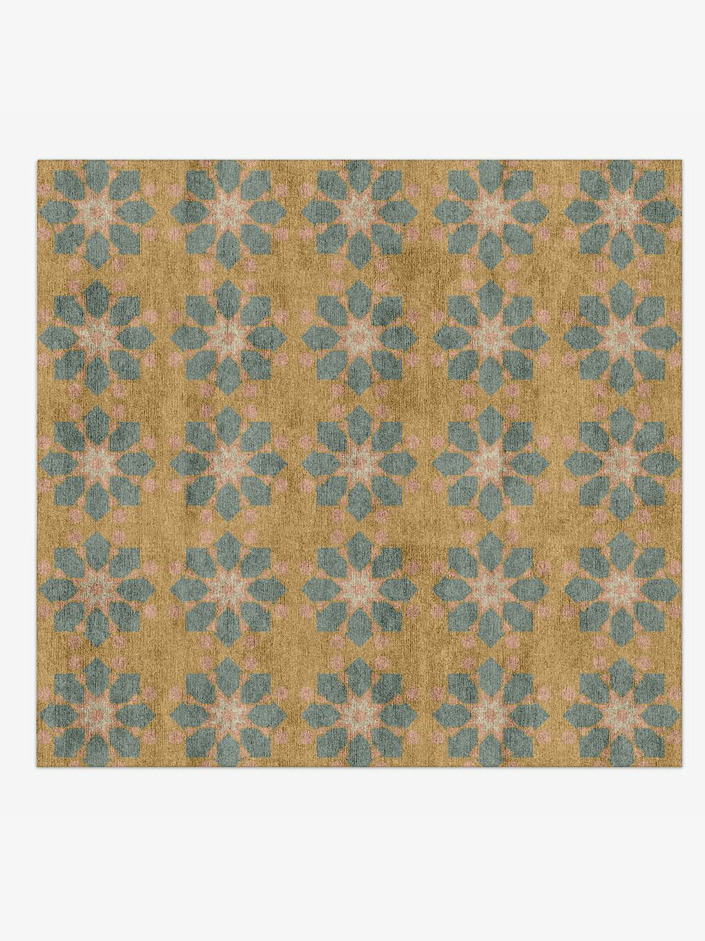 Divina Blue Royal Square Hand Knotted Bamboo Silk Custom Rug by Rug Artisan