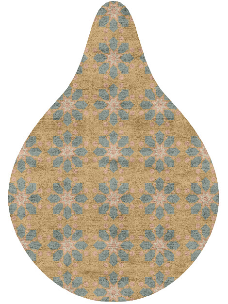 Divina Blue Royal Drop Hand Tufted Bamboo Silk Custom Rug by Rug Artisan