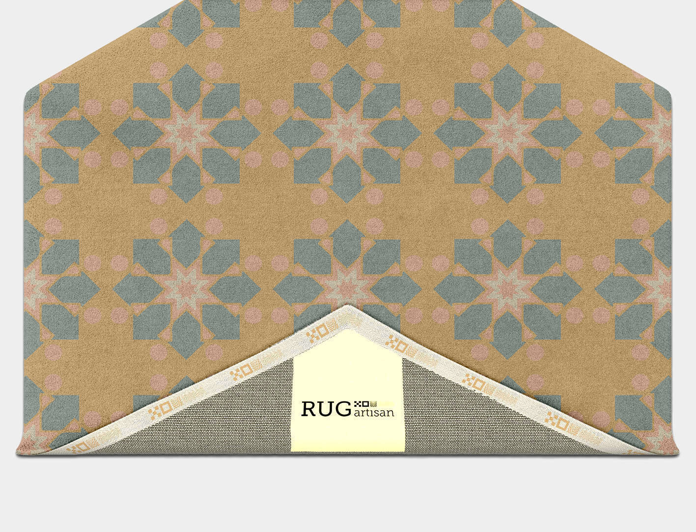 Divina Blue Royal Hexagon Hand Tufted Pure Wool Custom Rug by Rug Artisan