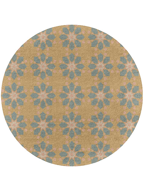 Divina Blue Royal Round Hand Tufted Pure Wool Custom Rug by Rug Artisan